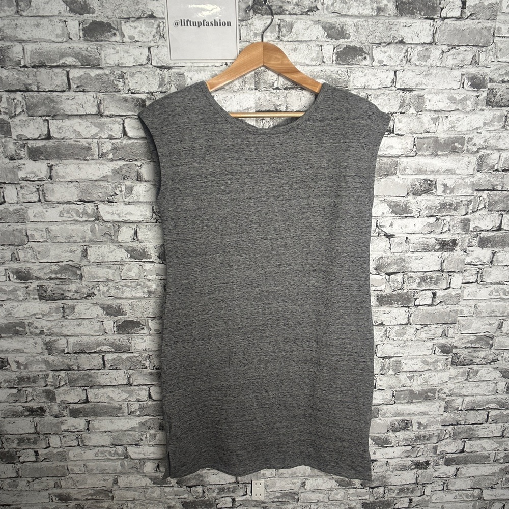 EUC T By Talbots Gray Sleeveless Knit Dress Size Small